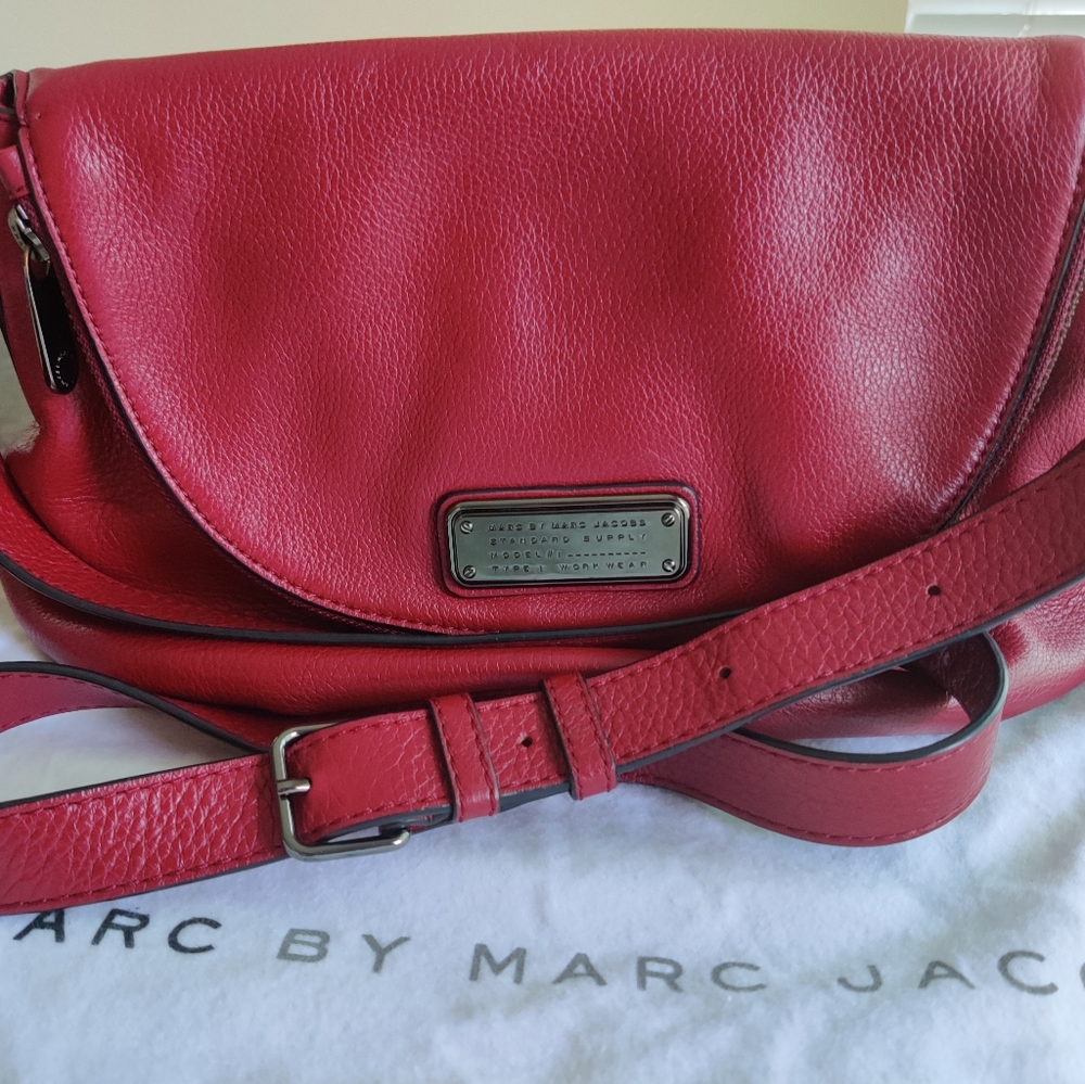 Marc by Marc Jacobs Red Leather Crossbody